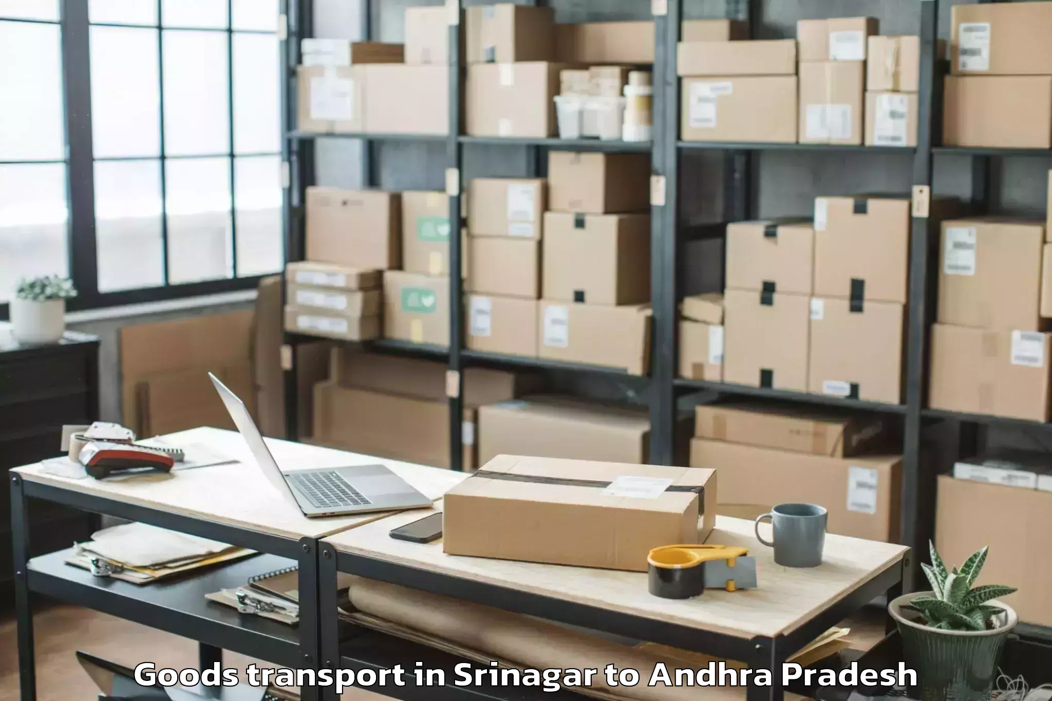 Expert Srinagar to Narasapuram Goods Transport